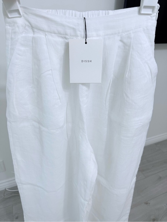 DISSH Pants - Dissh Kai White Ramie Resort Pant size 2 AU